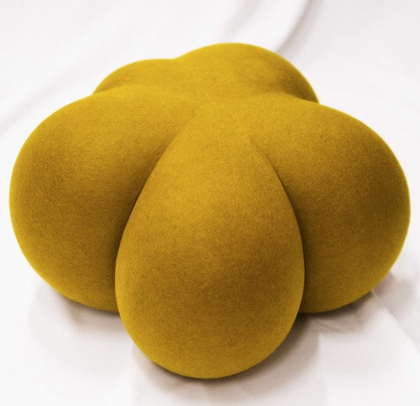 Jasper Pouf - Medium - Sunny Ochre