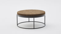 Modern Cork Side Table - Dark Composite Cork