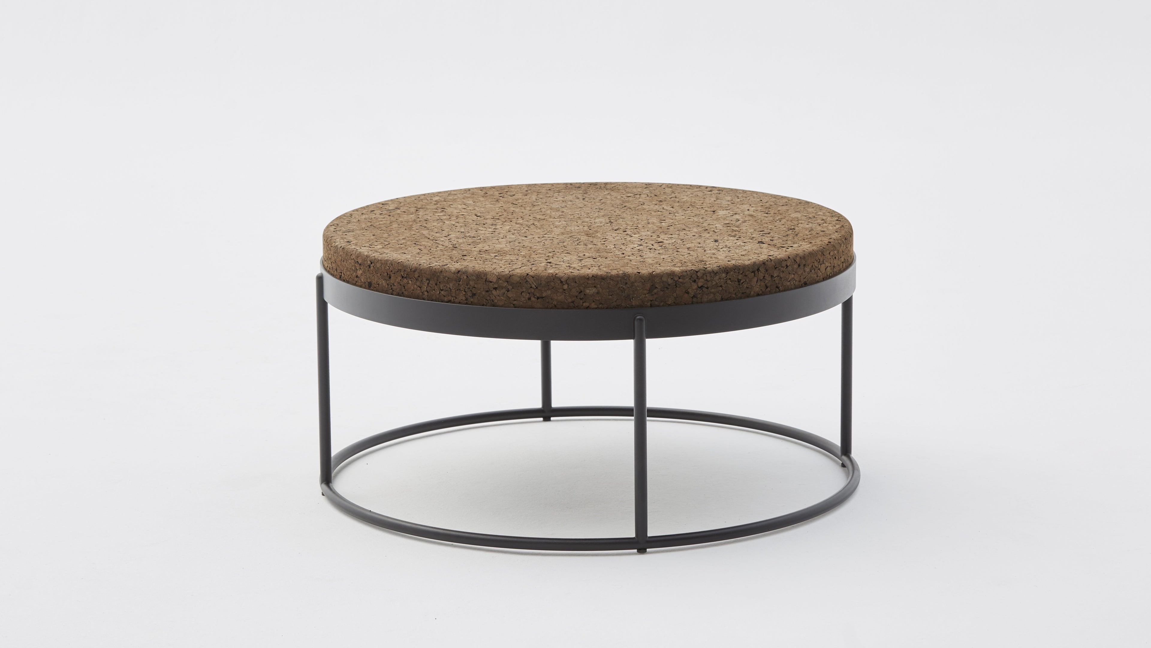 Modern Cork Side Table - Dark Composite Cork