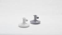 Ceramic Candle Holder - White Glaze