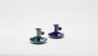 Ceramic Candle Holder - Solid Emerald Green