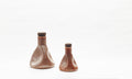 Lab Vase Large Warped - Reactive Brown Glaze & Dark Cork Stopper